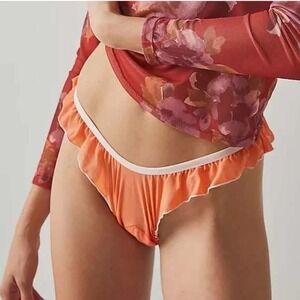 Free People x We Are HAH Tangerine Cheeky Thong – Whimsical Fairy Lingerie, Sz L